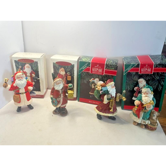 Hallmark Other - Lot of 4 Vintage Hallmark Keepsake Ornaments Merry Olde Santa w Boxes
